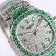 Luxury Replica Patek Philippe Nautilus Ladies 35.2mm Green Diamond Watch (3)_th.jpg